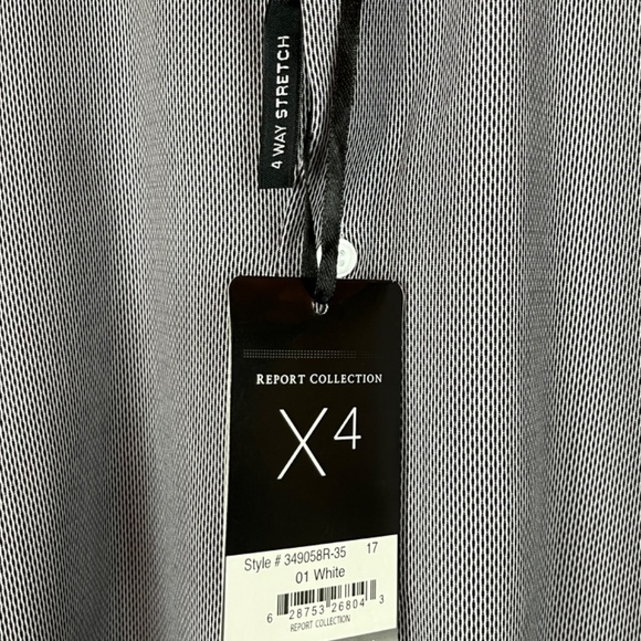 NWT Report Collection X4 Slim Fit Stretch Purple Shirt; Size XL - Picture 4 of 8